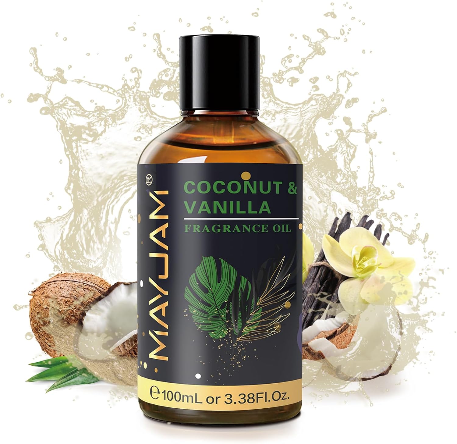 MAYJAM 100ML Coconut Vanilla Fragrance Oil with Glass Dropper