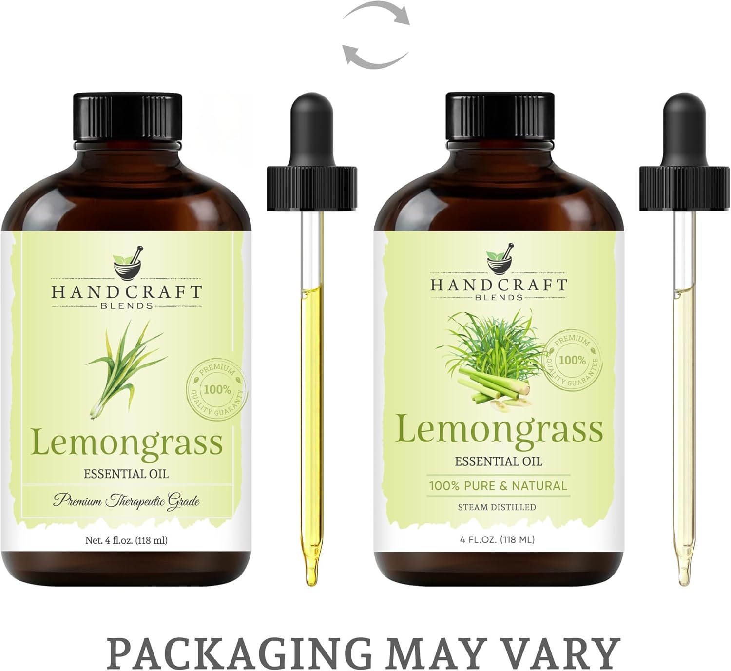 Handcraft Blends Lemongrass Essential Oil 4 Fl Oz