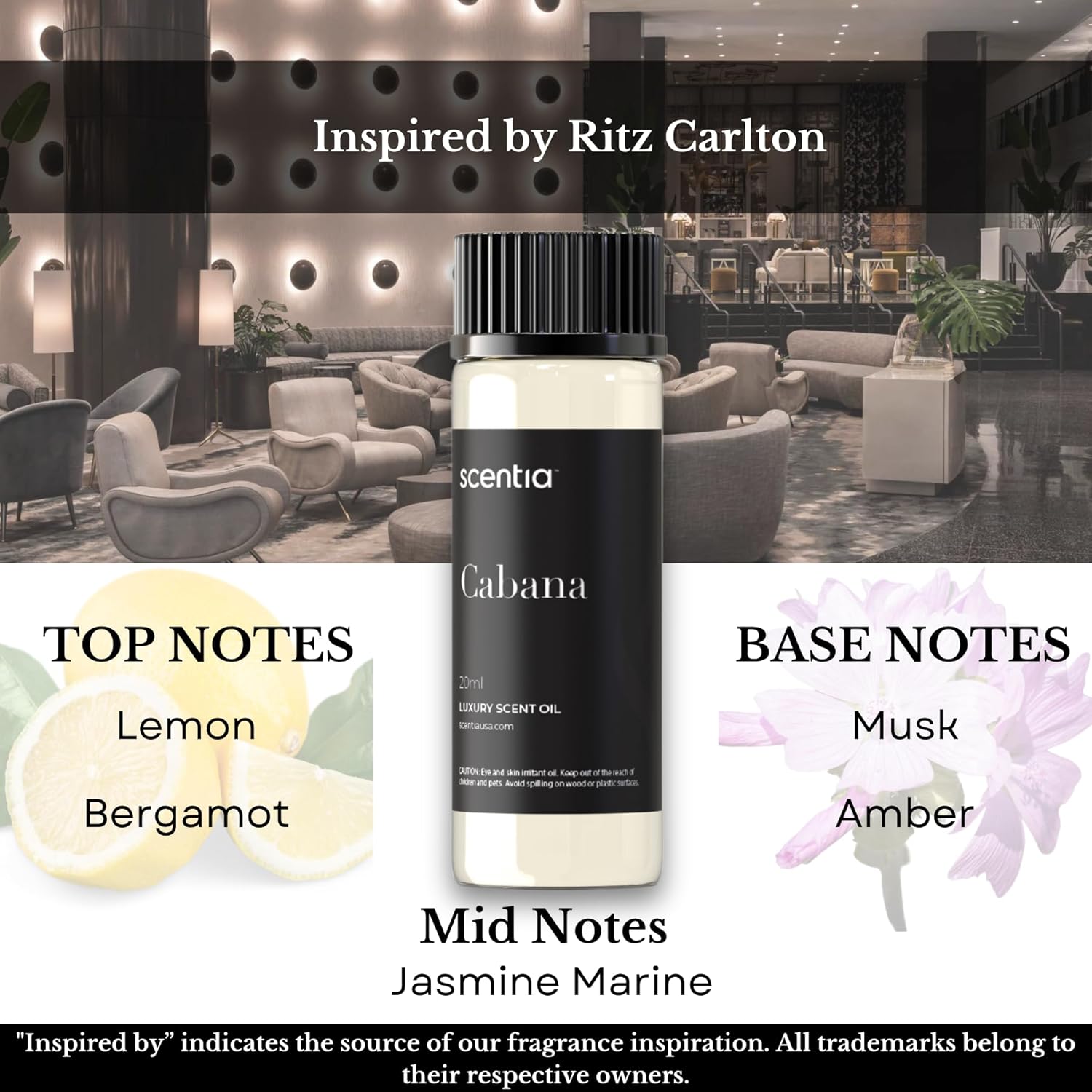 Scentia Hotel Diffuser Oil Set - 3 x 20ml Luxury Fragrance Collection