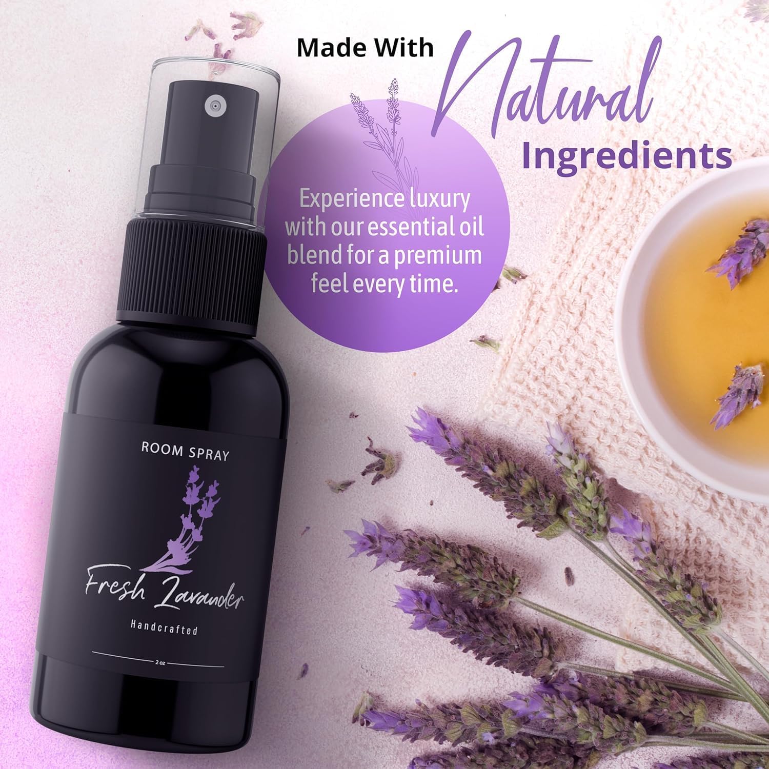 Fresh Lavender Air Freshener Spray for Home and Bedroom