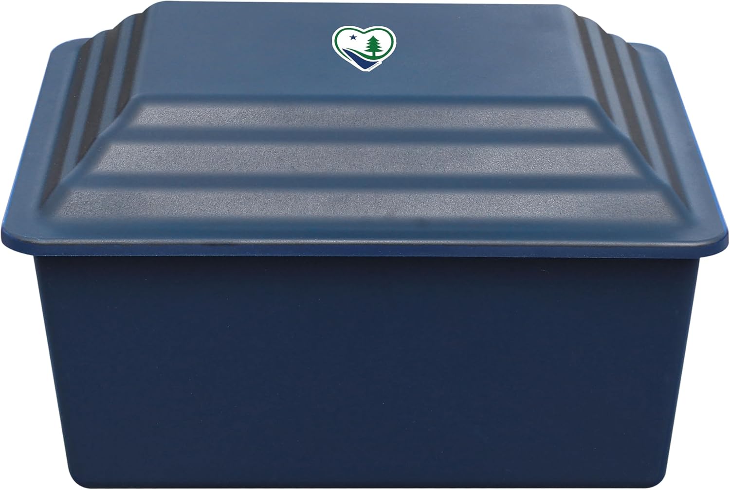 LegacyGuard Durable Polymer Urn Vault - Navy Blue