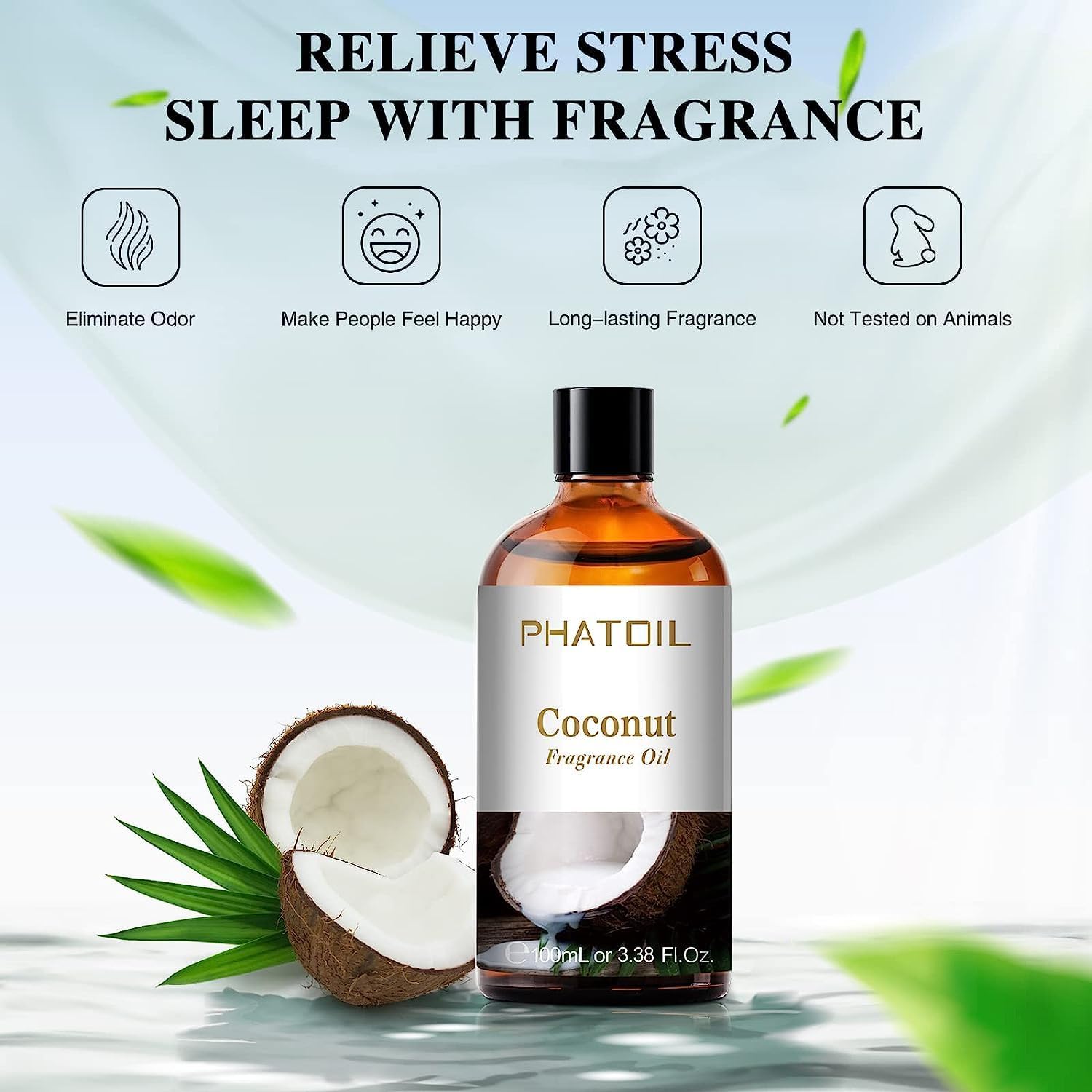 PHATOIL 338 Fl OZ Coconut Essential Oil Aromatherapy