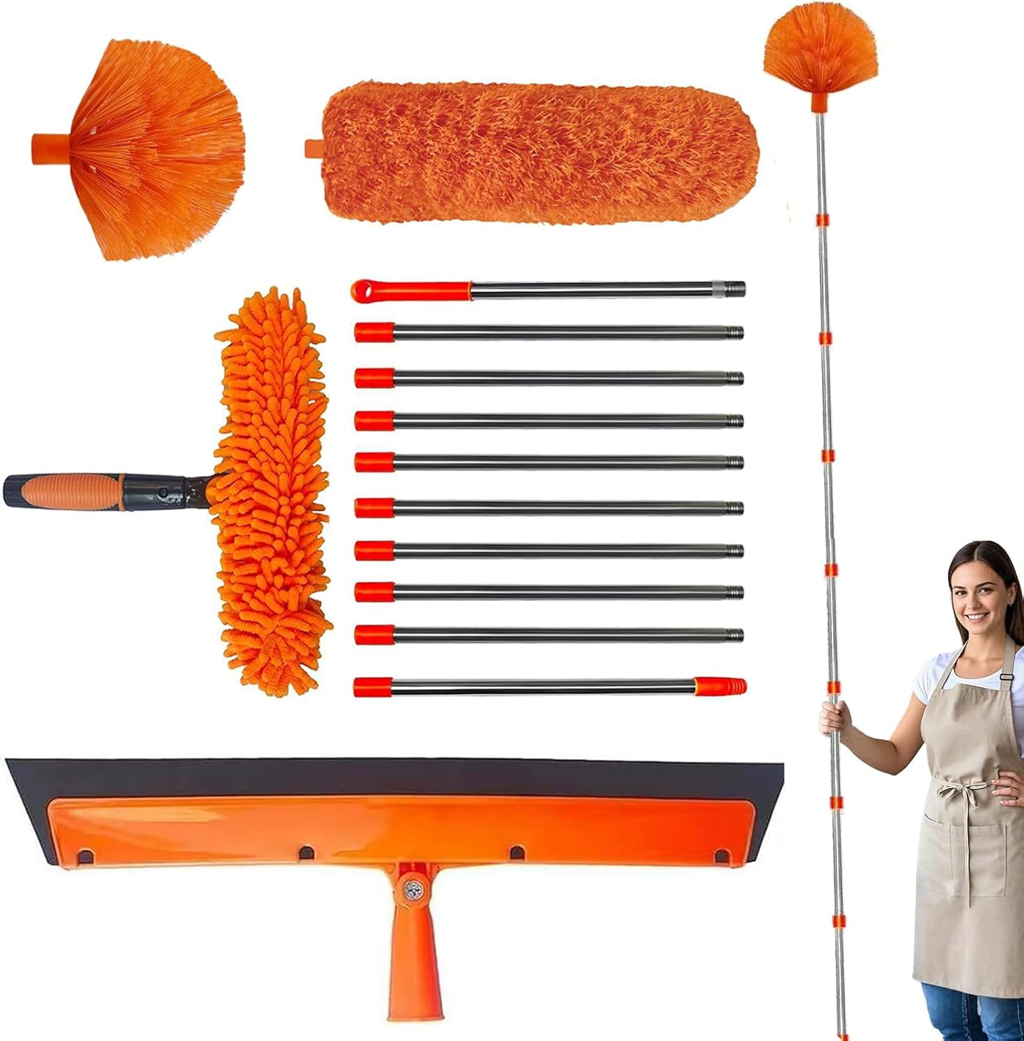 Microfiber Long Handle Duster with Adjustable Pole