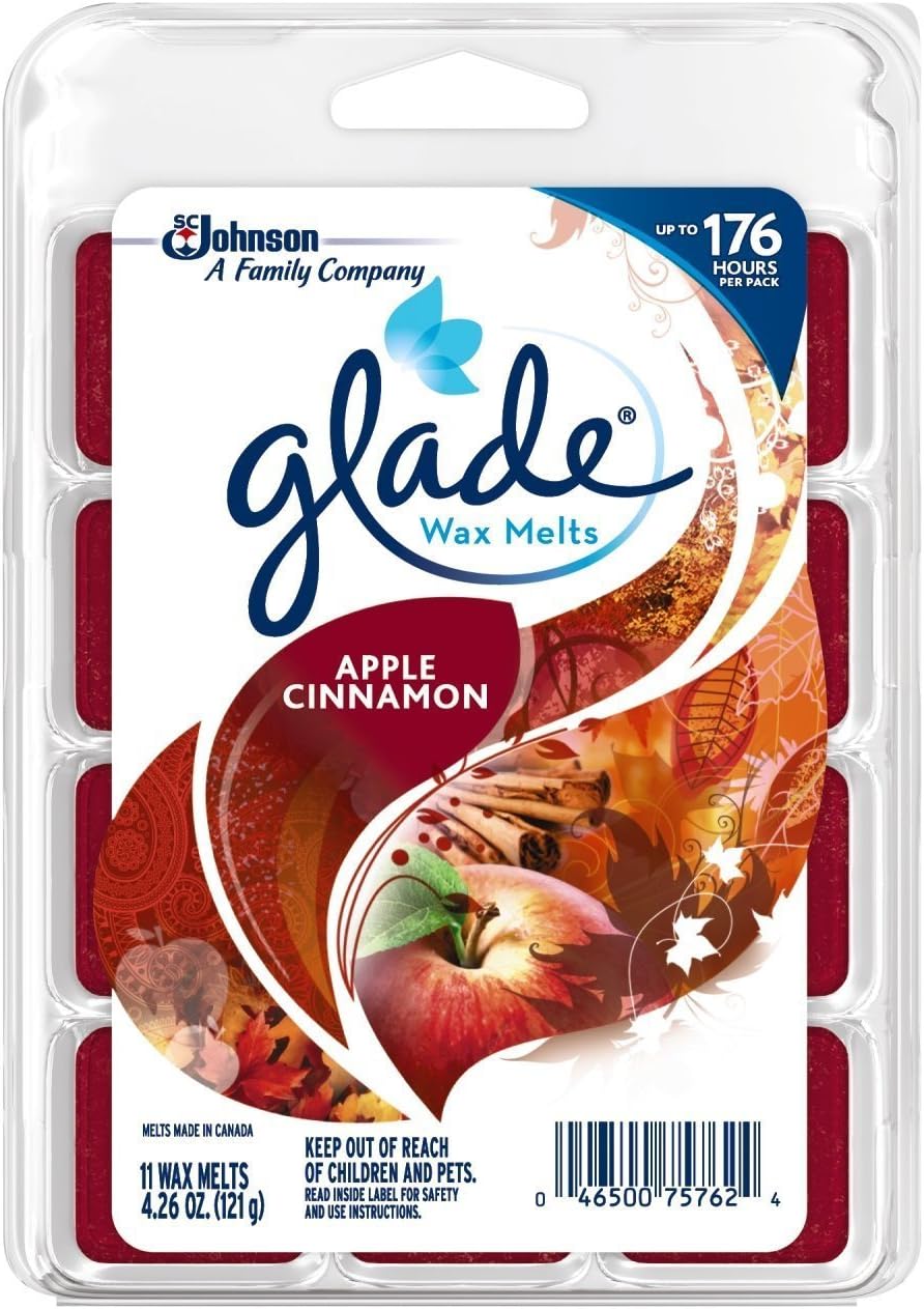 Glade Wax Melts Air Freshener Apple Cinnamon 8 Count