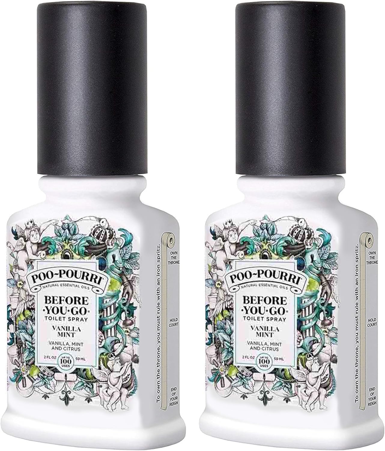 Poo-Pourri Vanilla Mint Toilet Spray 2 oz 2 Pack