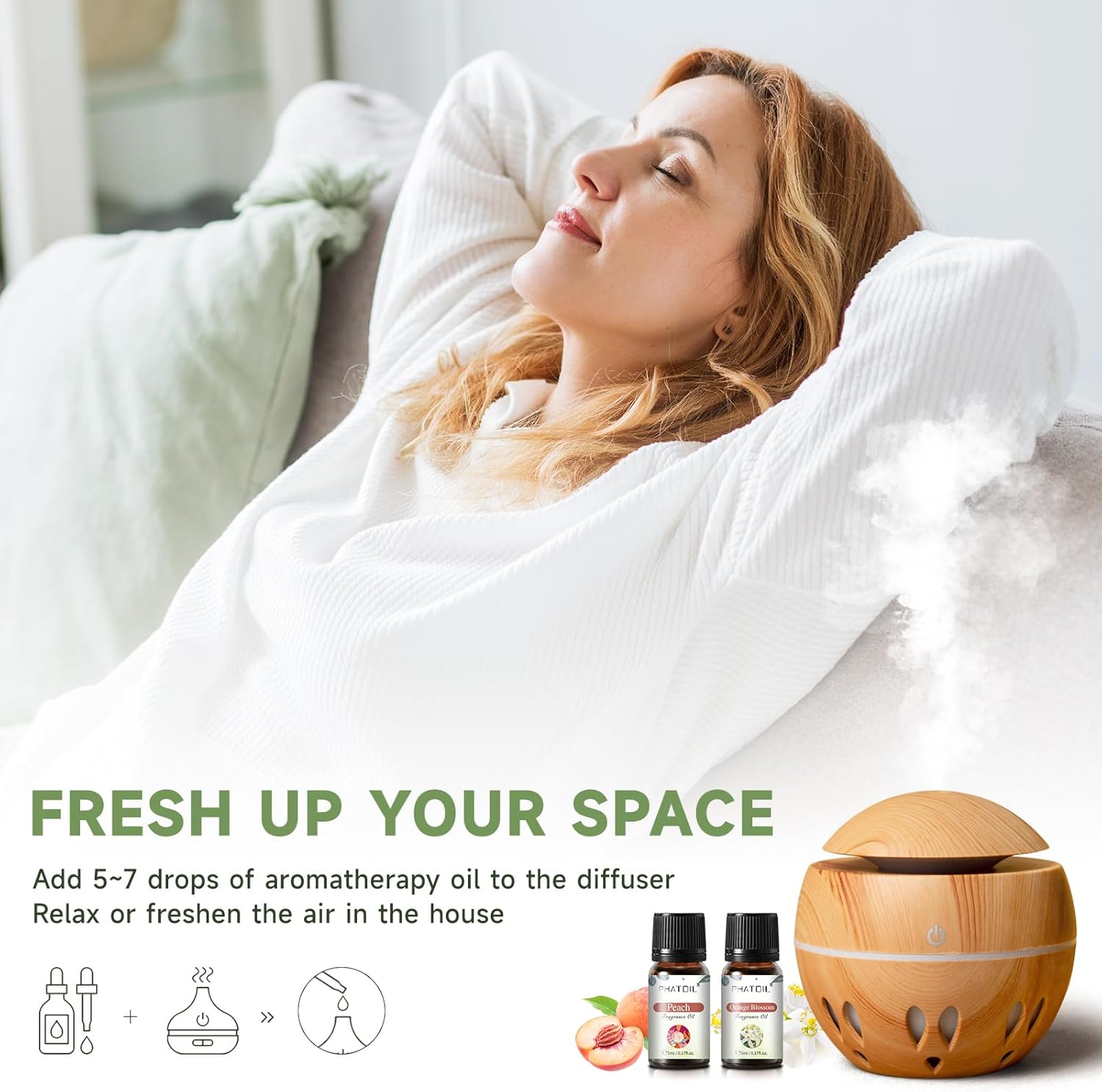 Coconut 20 Pcs Fragrance Oil Set for Diffusers and DIY