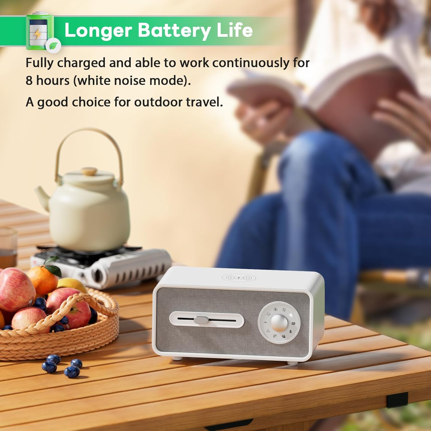Wipeeyes White Noise Sound Machine with Wireless Charging