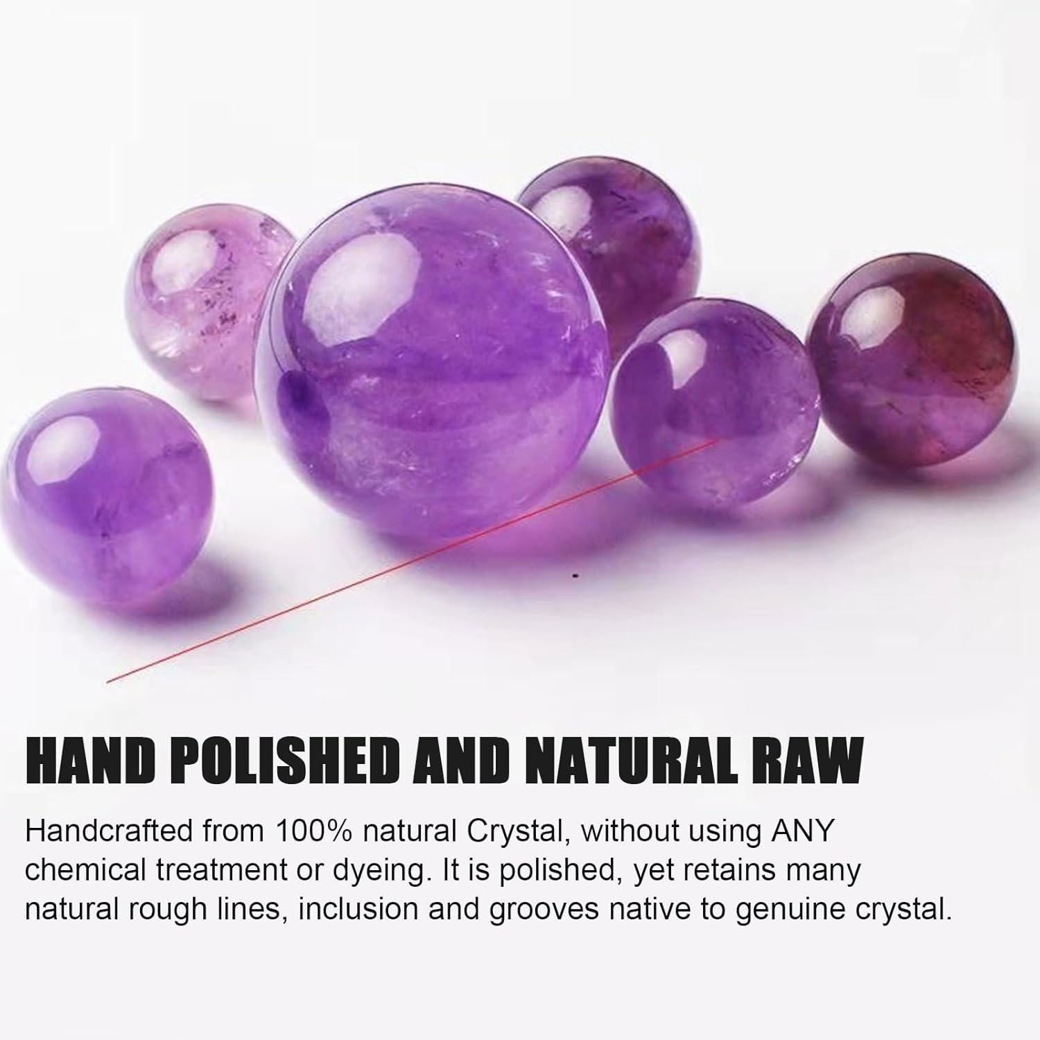 Natural Amethyst Crystal Ball with Stand