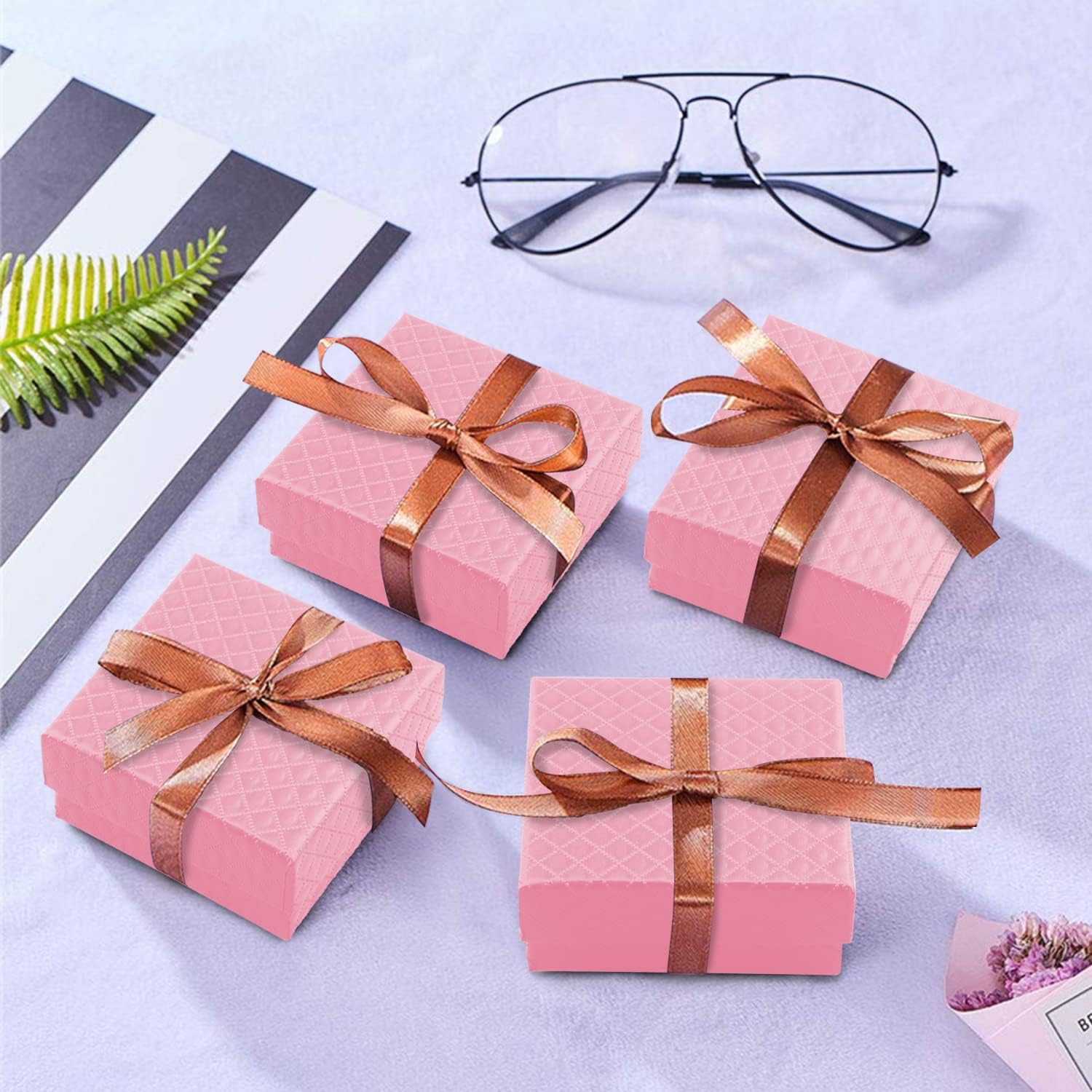 Coobbar Jewelry Box Set 15 Pieces Pink
