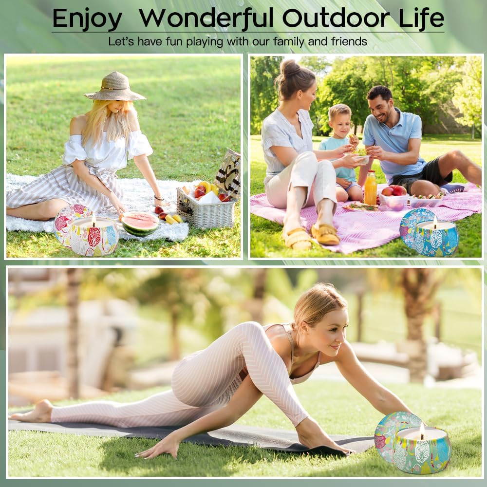 Feibao Citronella Candles 12Pack 360 Hour Burn