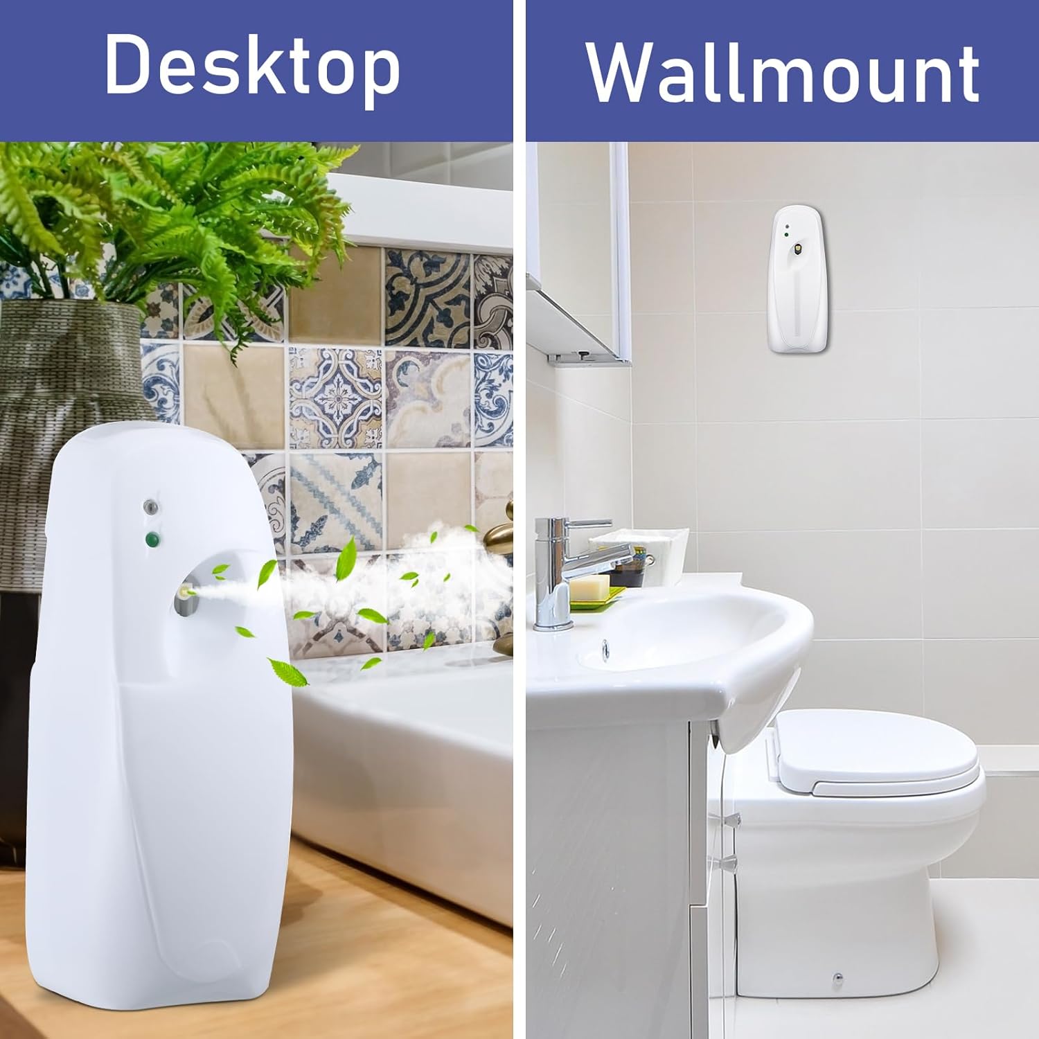 Uiifan 8 Pcs Wall Mounted Automatic Air Freshener Dispenser