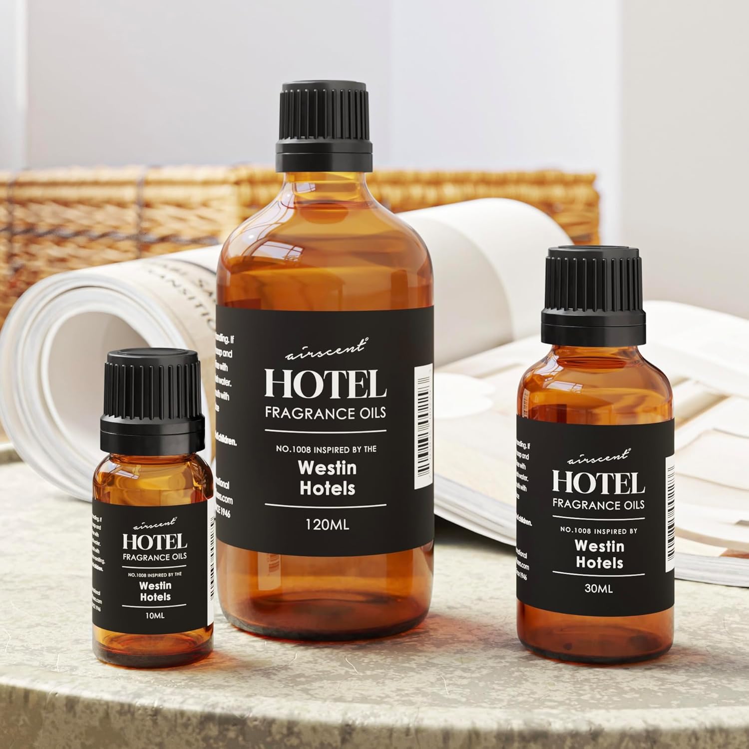 Air-Scent Hotel Diffuser Oil - 30 mL Glass Dropper Bottle