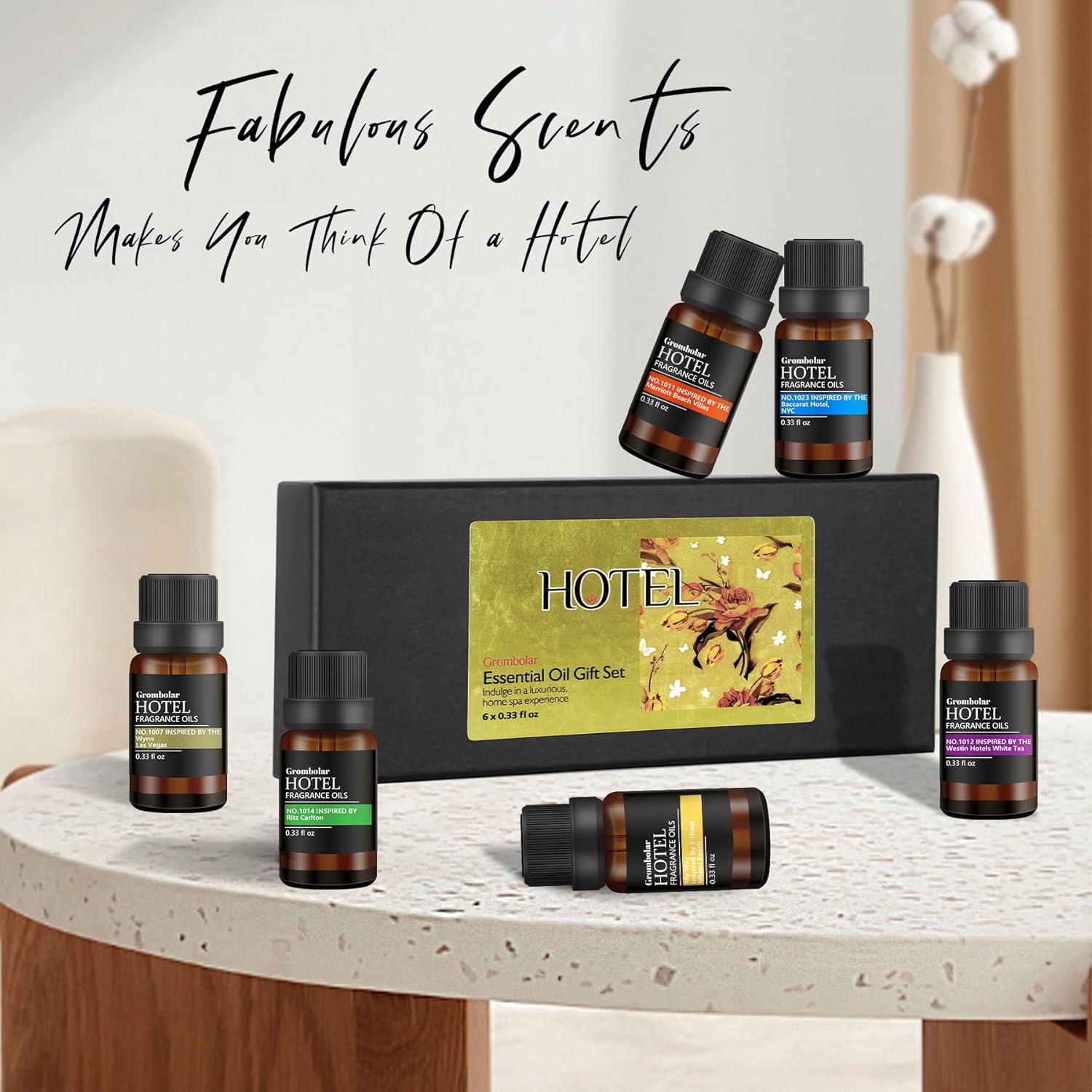 Hotel Collection Diffuser Oil Gift Set - 6Pcs Essential Oils