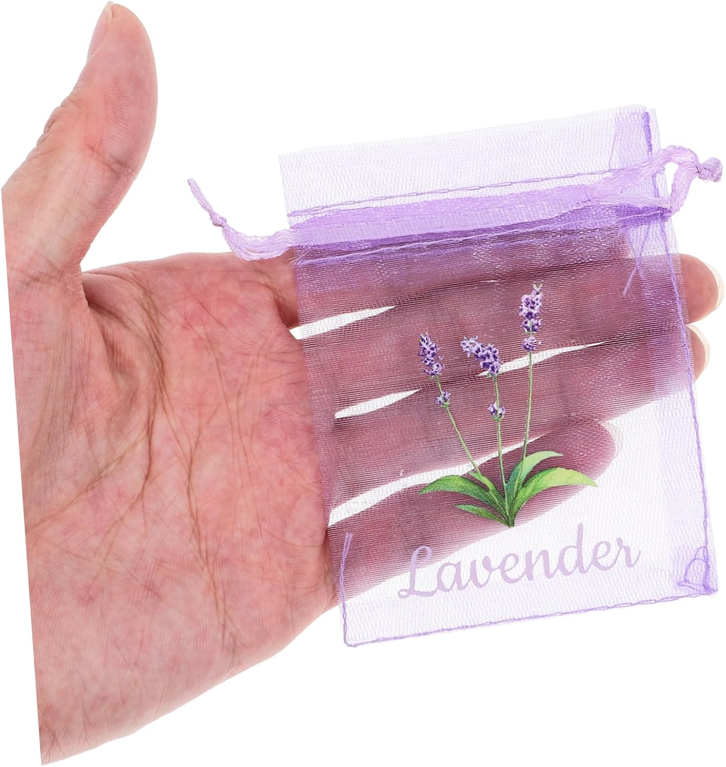 Cabilock Lavender Sachet Bags 20pcs Empty Drawstring Pouches for Herbs and Spices