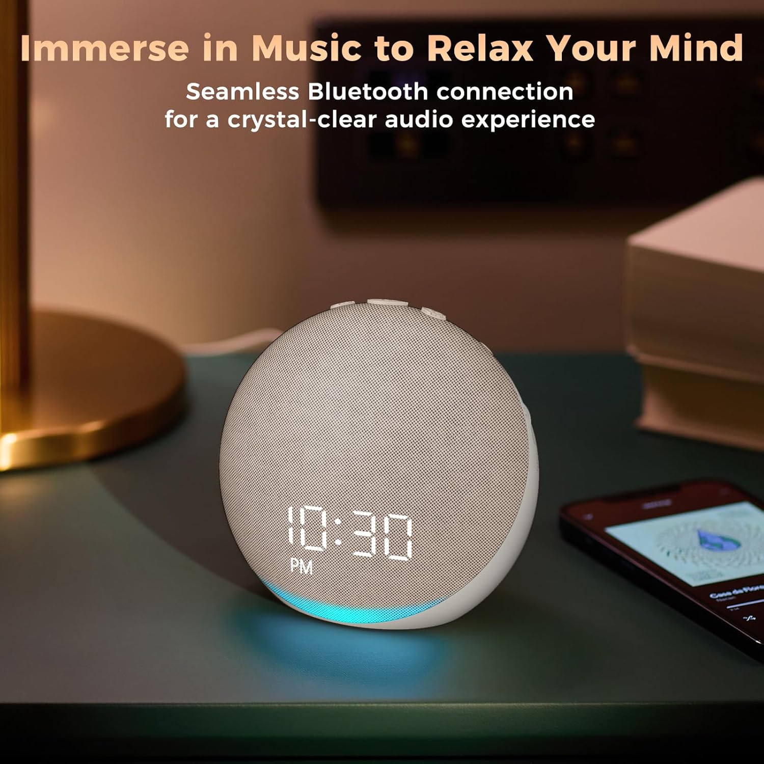 Acedeck Sound Machine Alarm Clock with 25 Sleep Sounds and Bluetooth Speaker