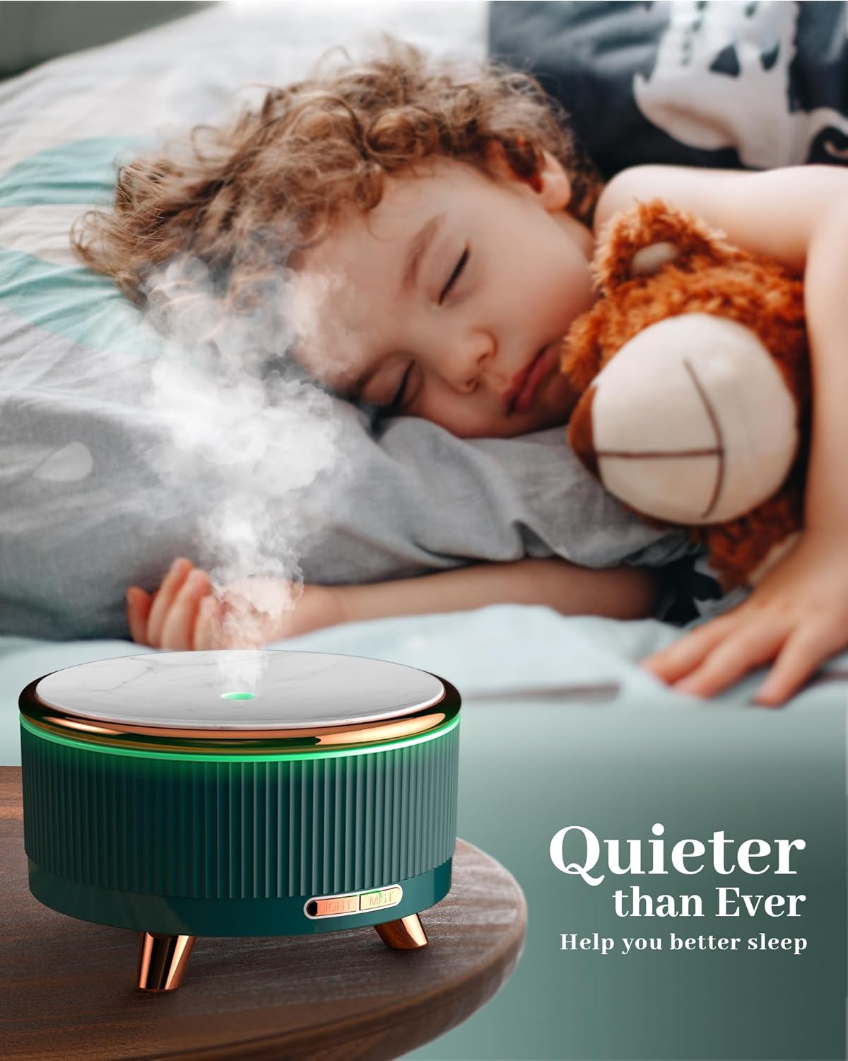 Jack Rose Essential Oil Diffuser with 7 Colors