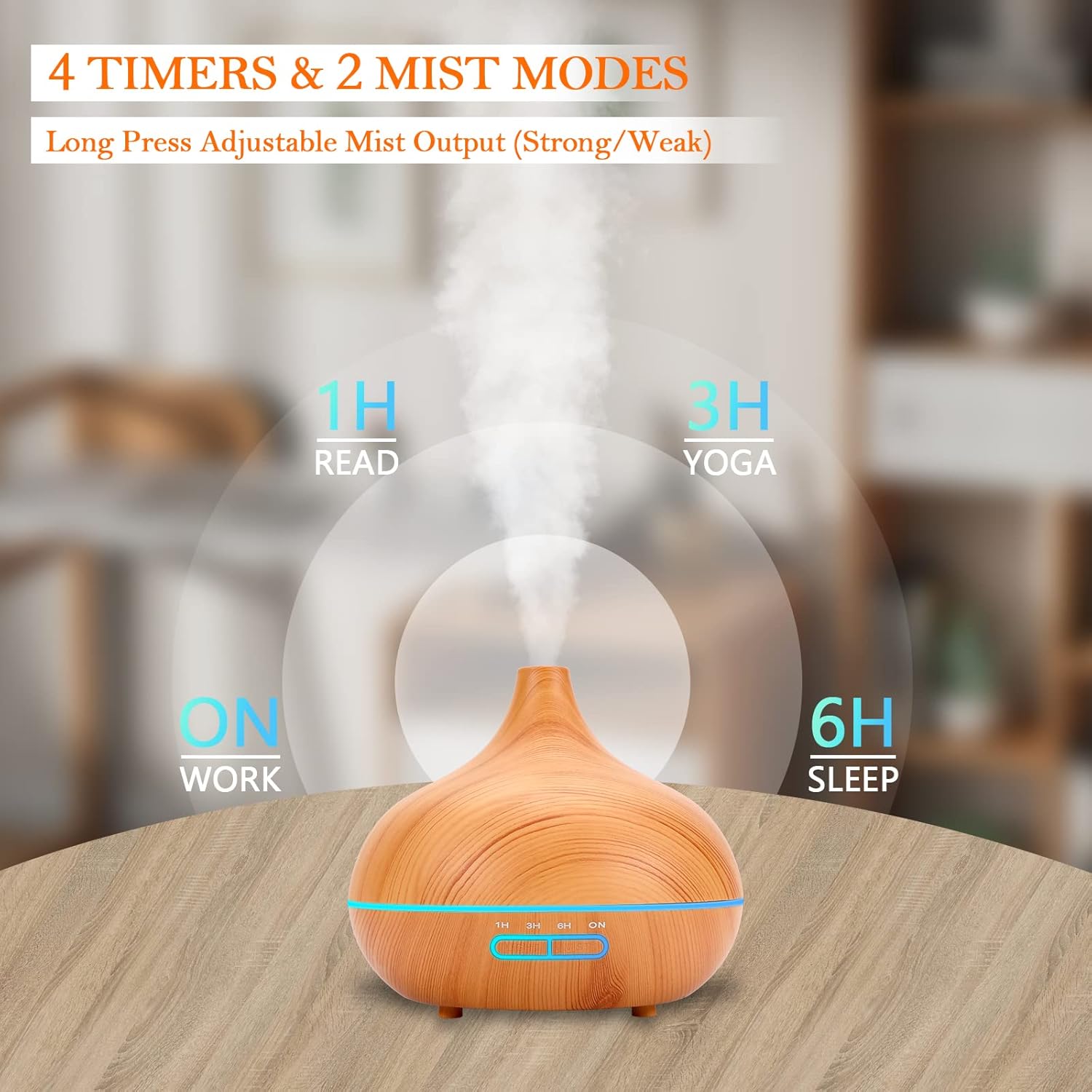 550 ML Aromatherapy Diffuser with Remote Control