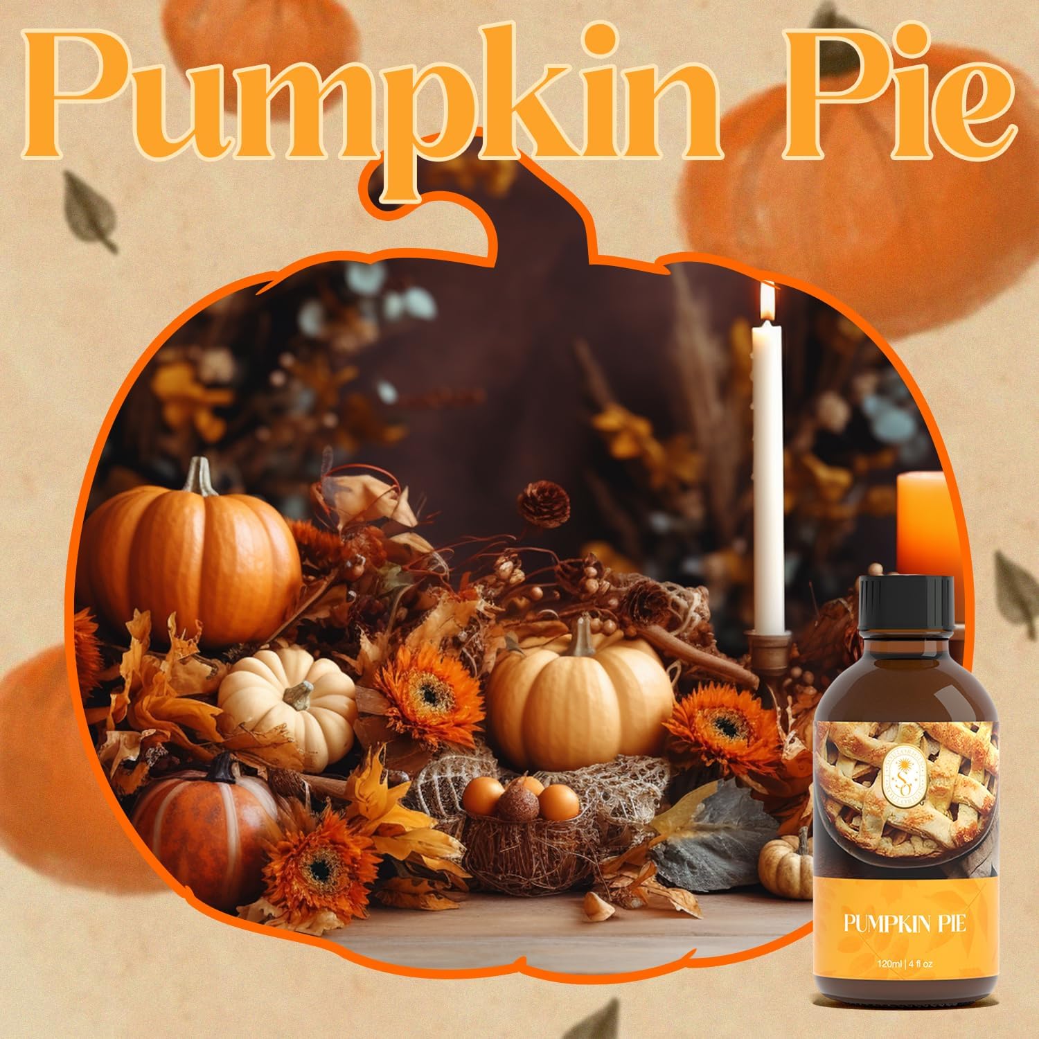 Autumn Pumpkin Pie Essential Oil 120ml for Aromatherapy