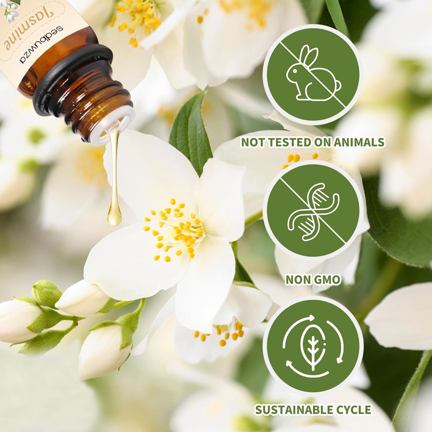 Sedbuwza Gardenia Jasmine Essential Oil Set 2 x 10 ml