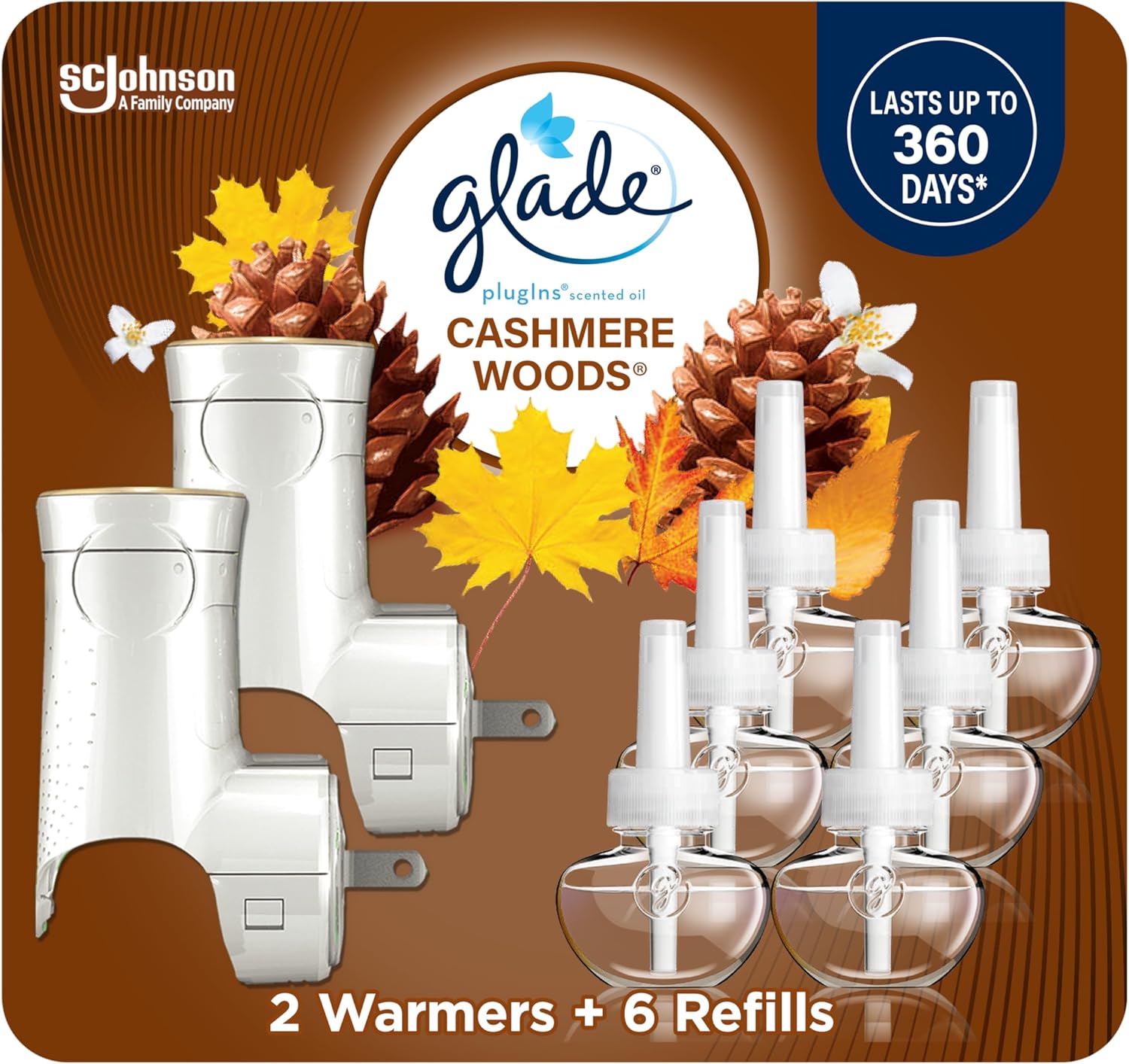 Glade PlugIns Air Freshener Starter Kit Cashmere Woods