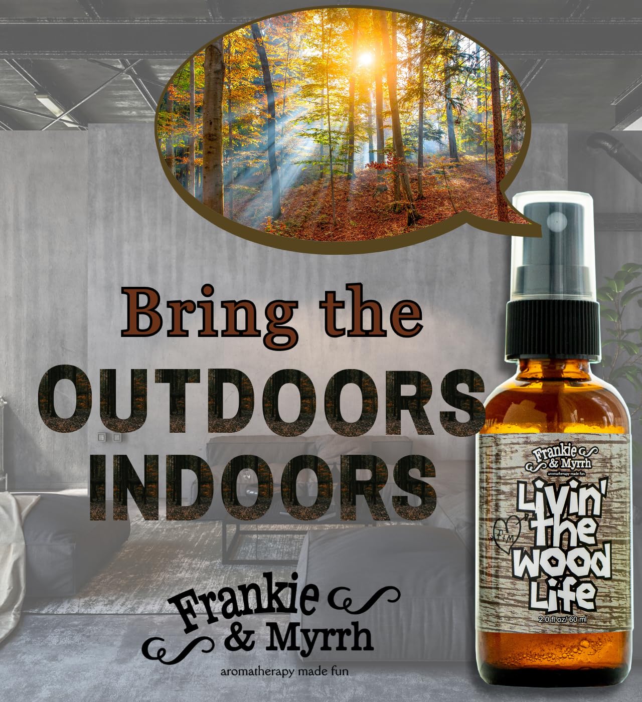Frankie Myrrh Livin The Wood Life Aromatherapy Spray
