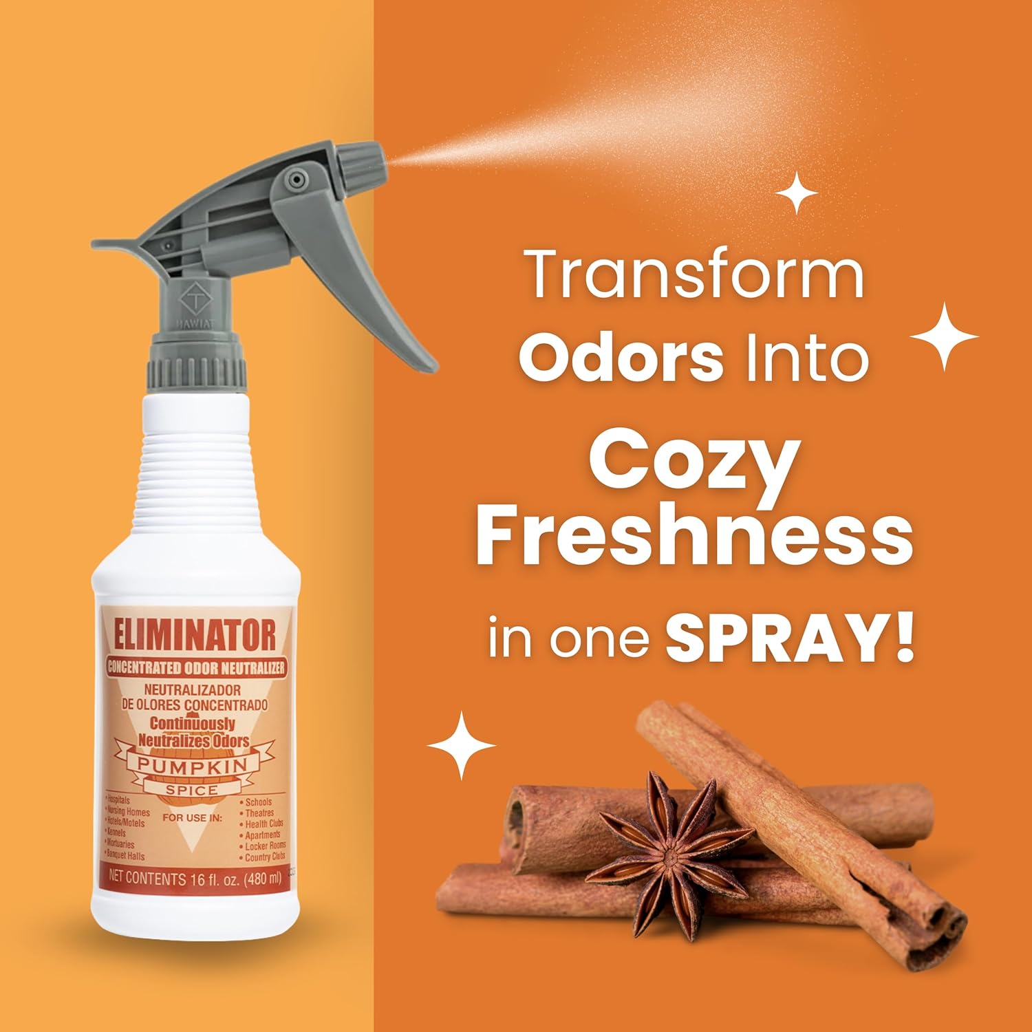 Armchem Eliminator Air Freshener Odor Neutralizer Pumpkin Spice
