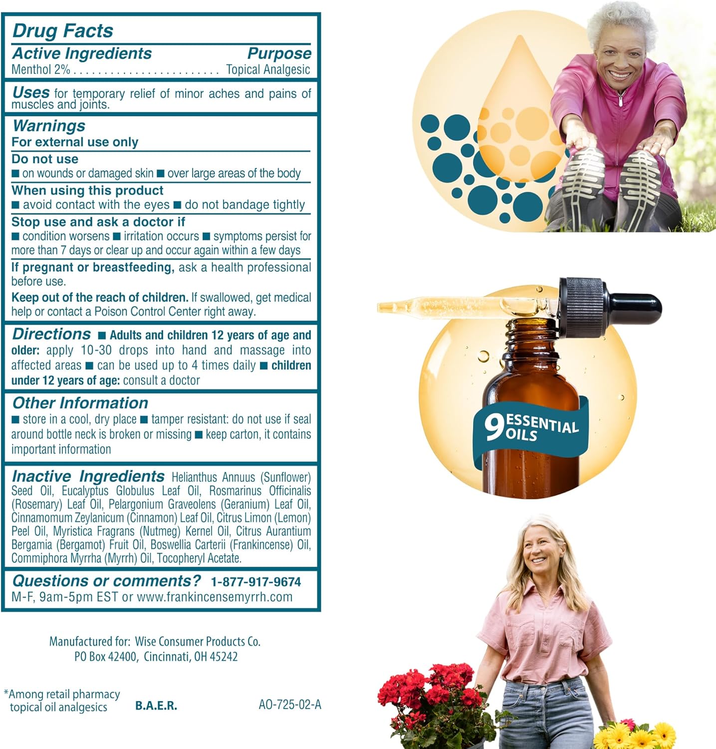 Frankincense and Myrrh Arthritis Pain Relief Oil - 2 Pack