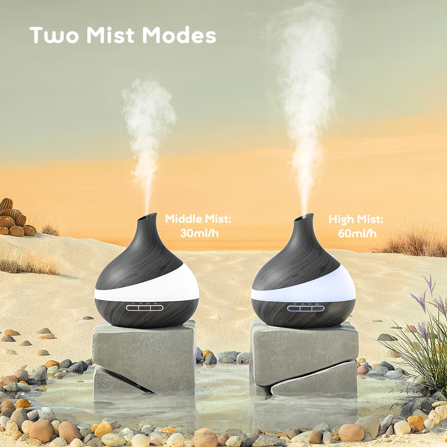 500ML Essential Oil Diffuser with Remote Control and LED Light