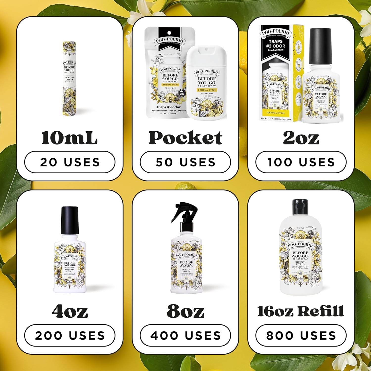 Poo-Pourri Original Citrus Toilet Spray 2 Pack