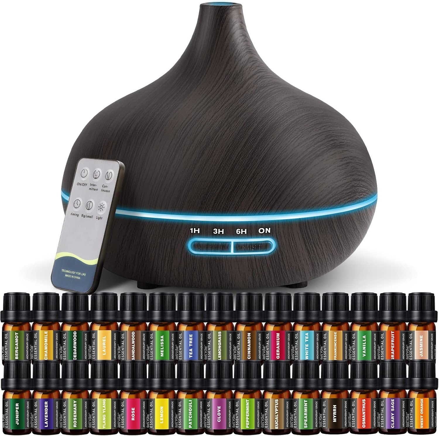 SACATR Aroma Diffuser with Essential Oils Set