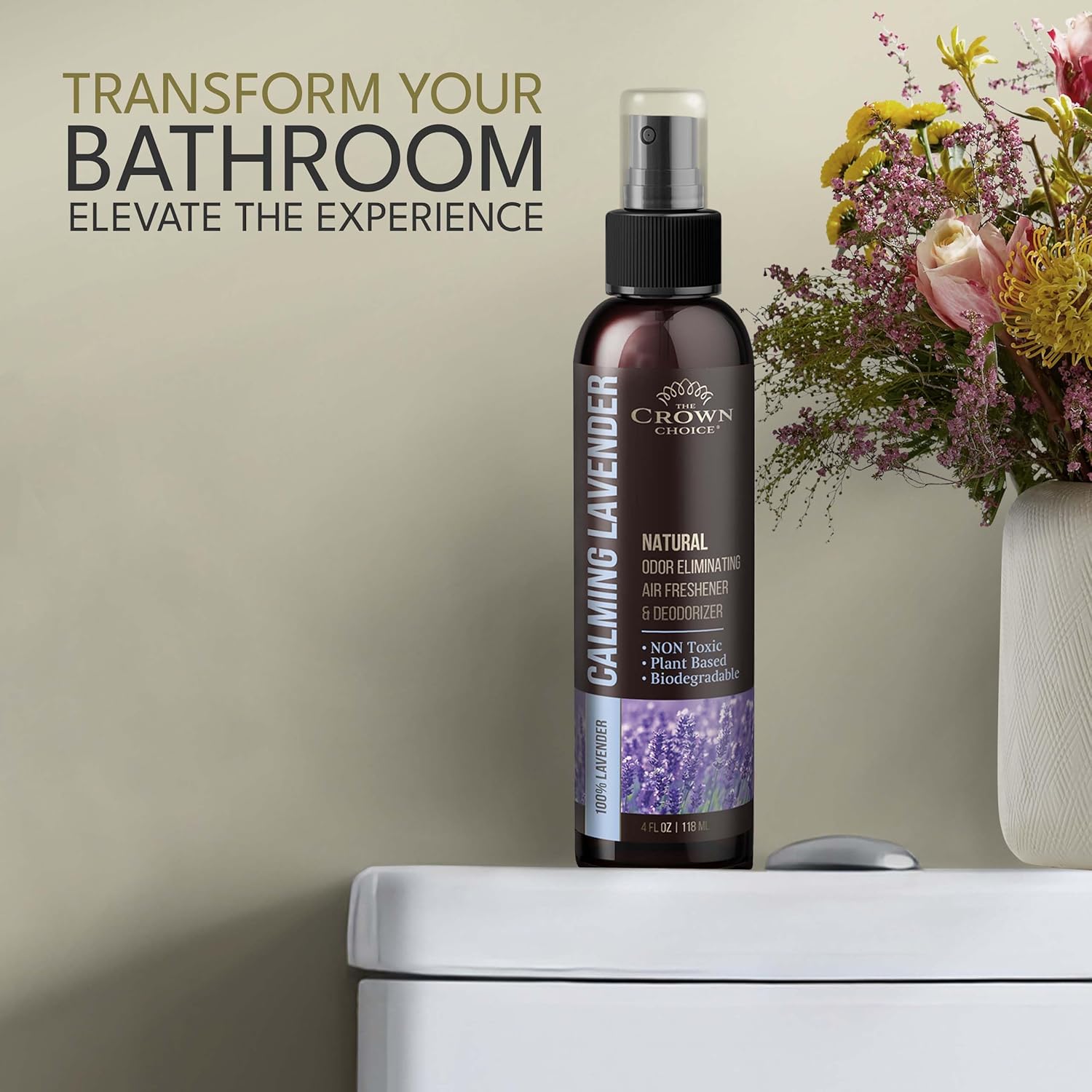 The Crown Choice Lavender Air Freshener Spray 4 Oz