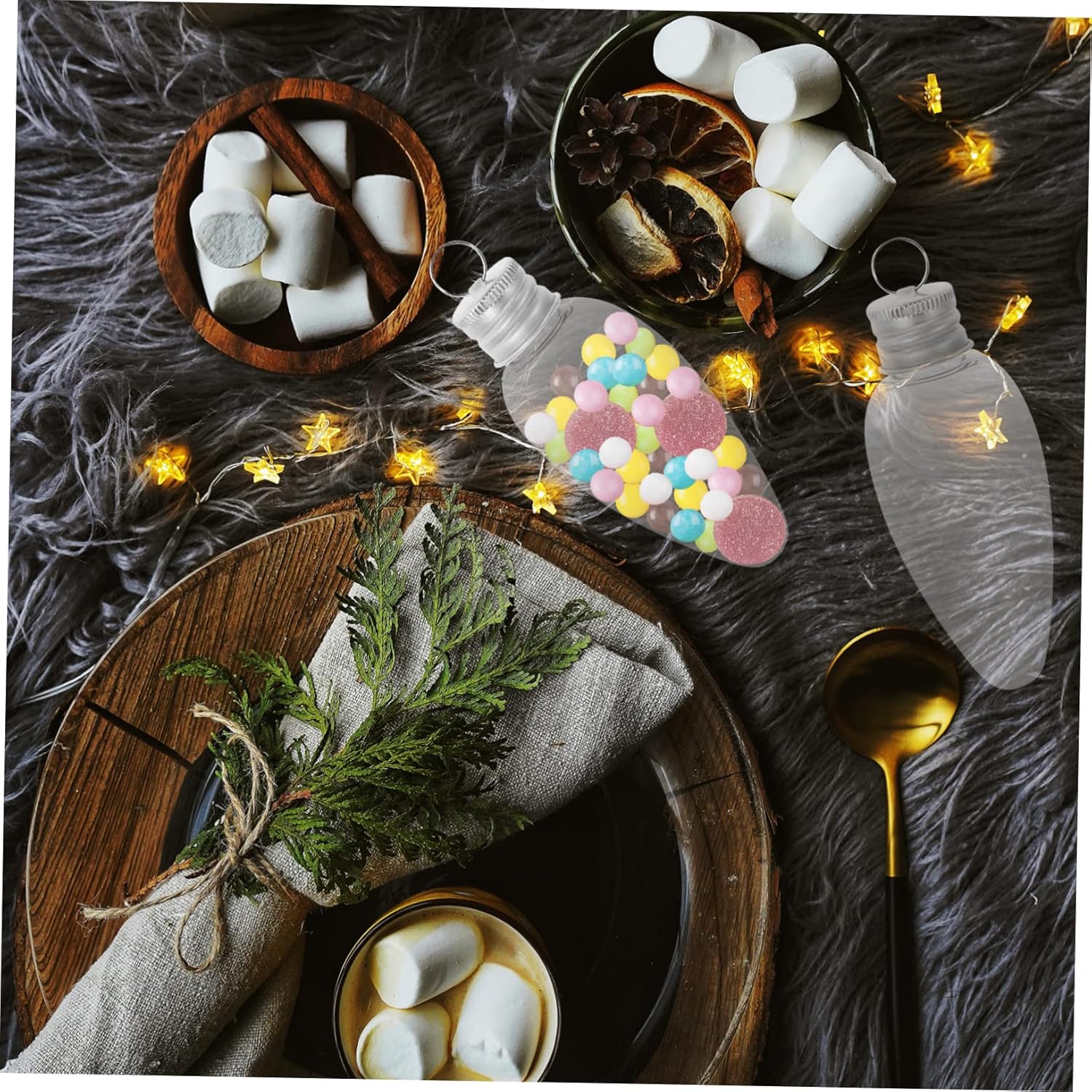 12pcs Bulb Shape Candy Containers for Parties and Weddings