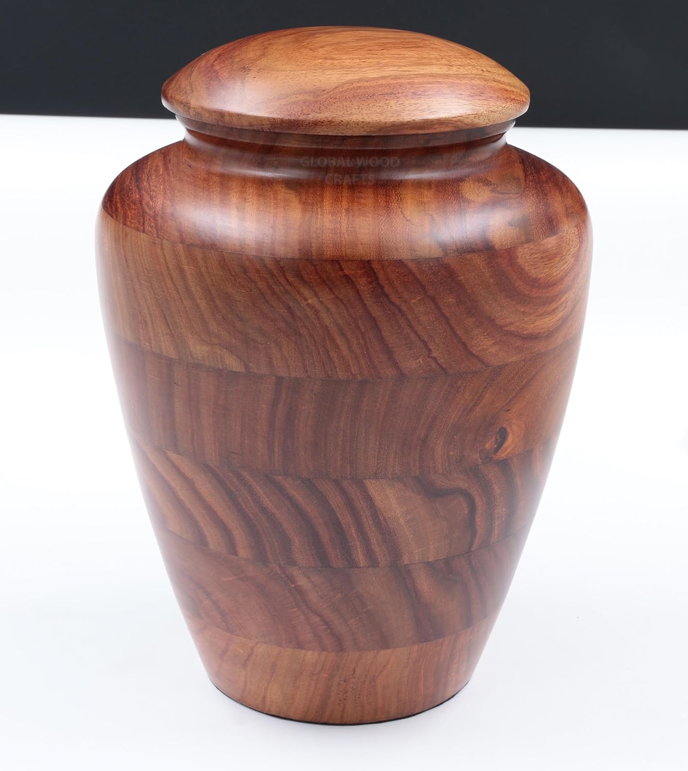 Premium Handcrafted Rosewood Cremation Urn - Medium 6x8 Inches