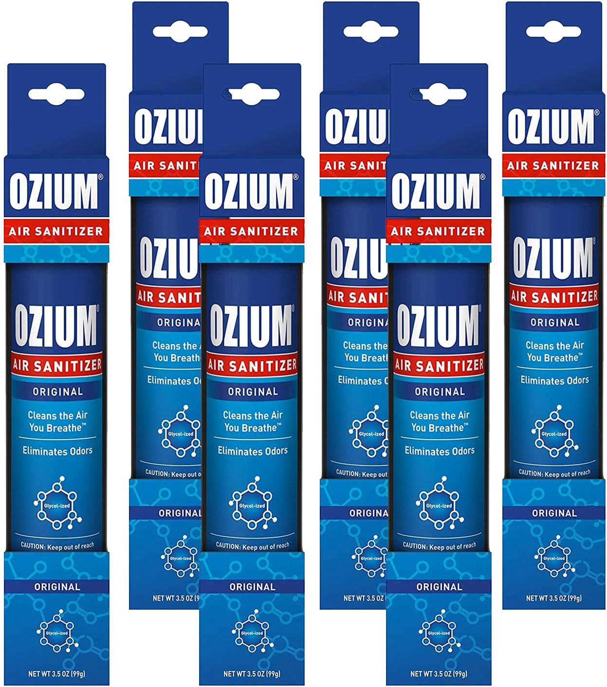 Ozium Air Sanitizer 35 oz Spray Original 6 Pack