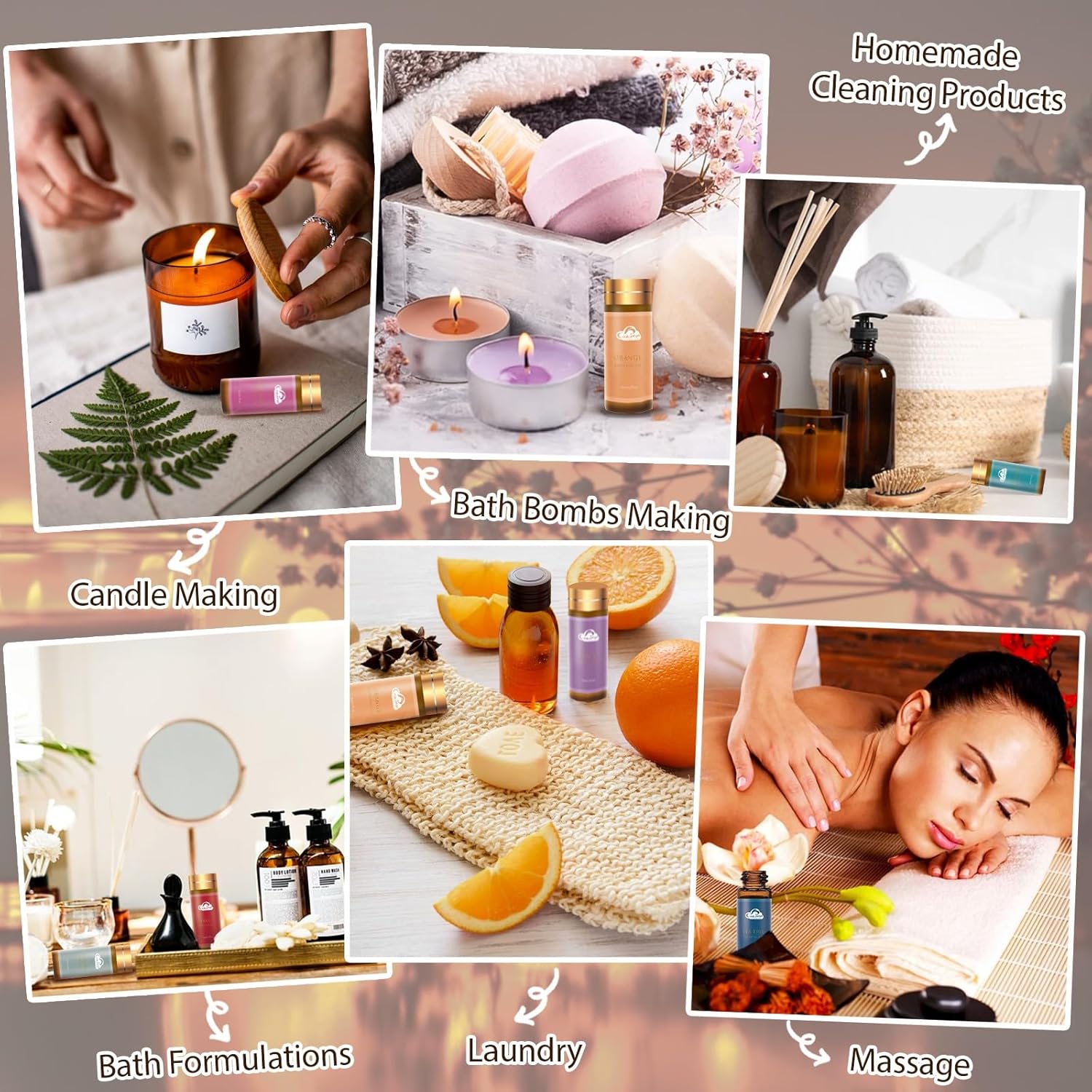 14pcs Essential Oil Set for Aromatherapy