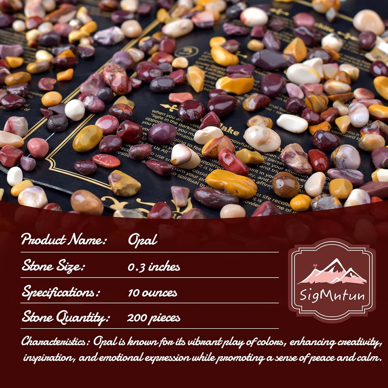 Polished Mookaite Jasper Crystal Chips 200 Pcs