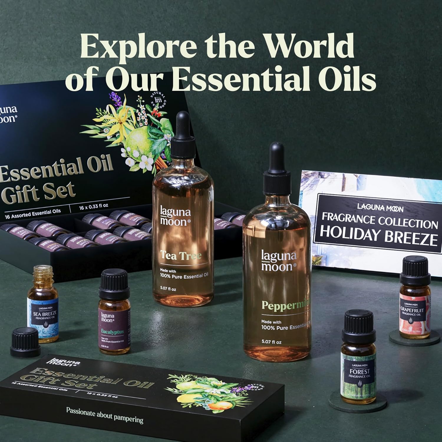 Lagunamoon Essential Oils Set 6 Blends 10mL