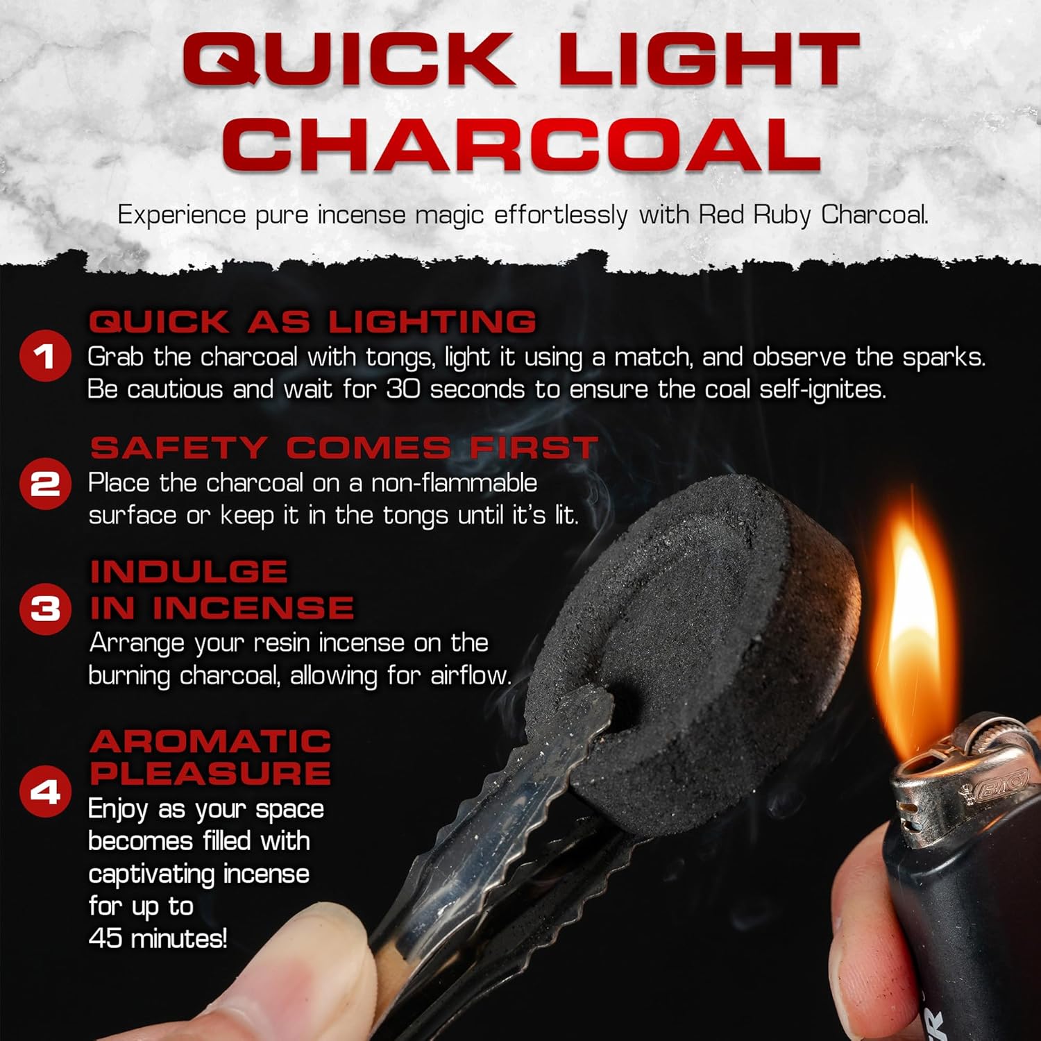 Sunlight Charcoal Instant Light Briquettes 100 Coals 33mm Quick Light