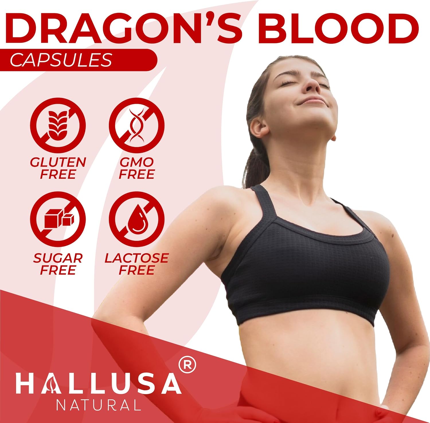 Dragons Blood Capsules 1000 Mg 60 Count for Digestion Support