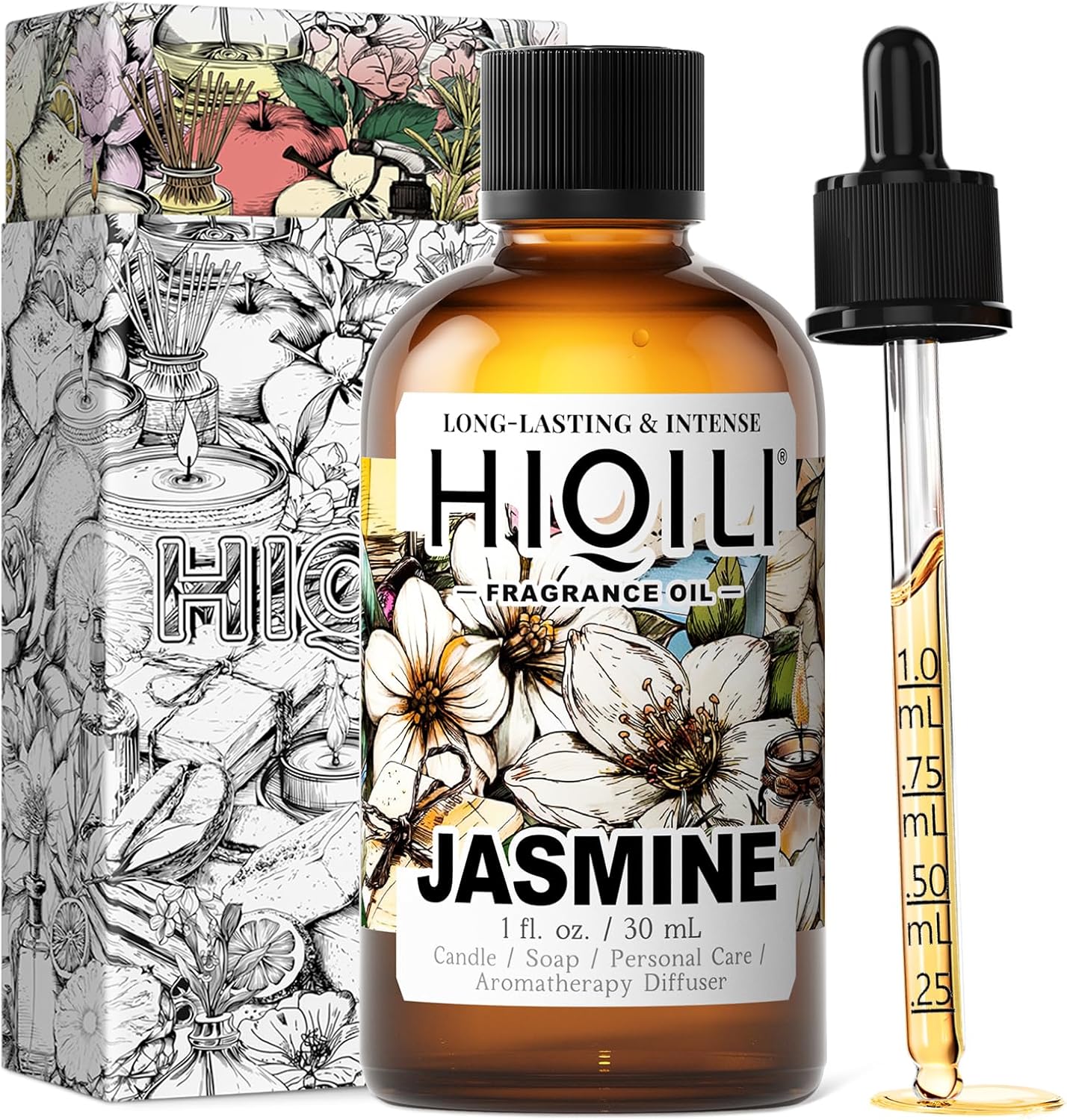 HIQILI Jasmine Essential Oil - 1 Fl Oz
