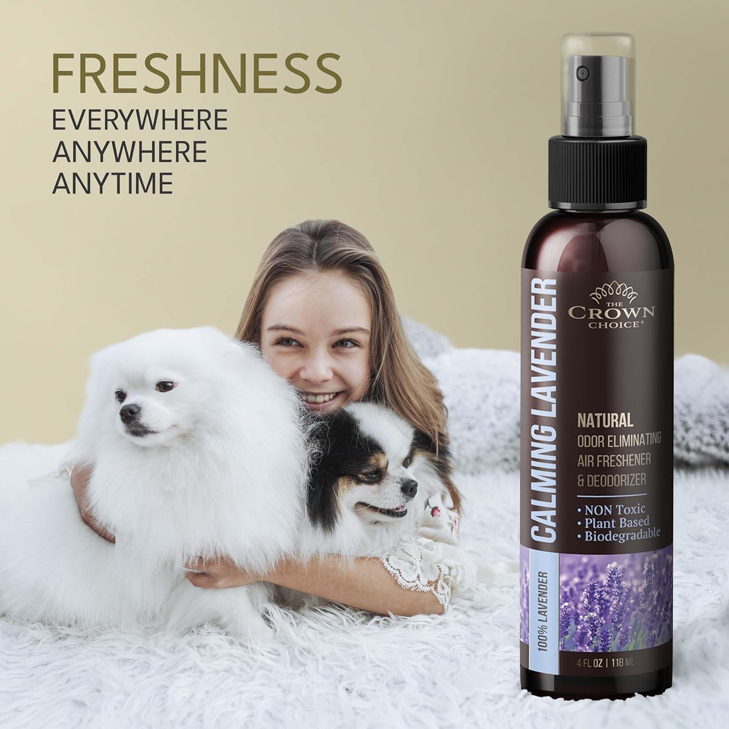The Crown Choice Lavender Air Freshener Spray 4 Oz
