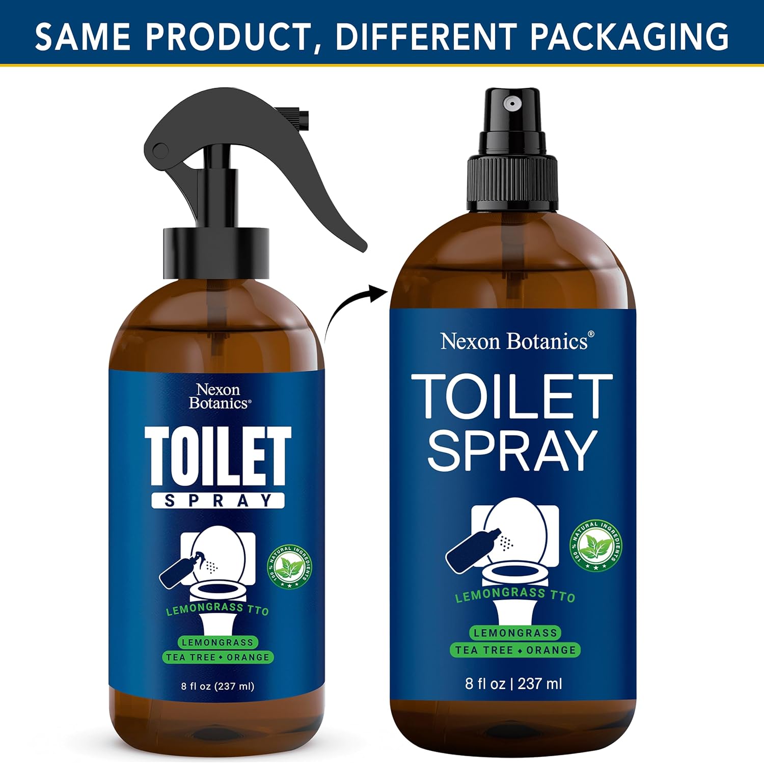Lemongrass Tea Tree Toilet Spray 8 Fl Oz - Natural Odor Eliminator