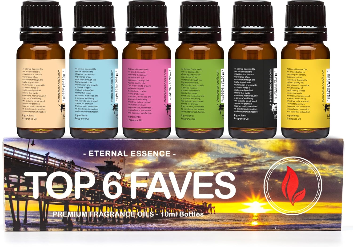 Top 6 Faves - 6 Premium Fragrance Oils - 10ML Gift Set