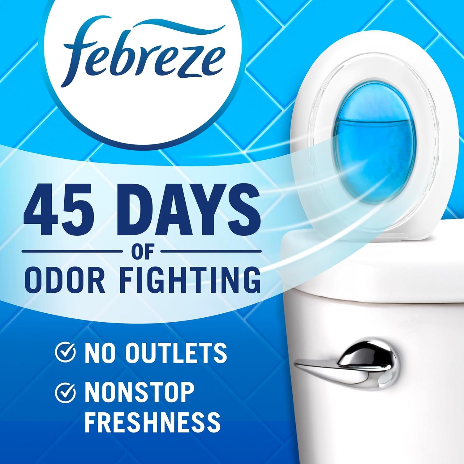 Febreze Bathroom Air Freshener Ocean Scent 4 Count
