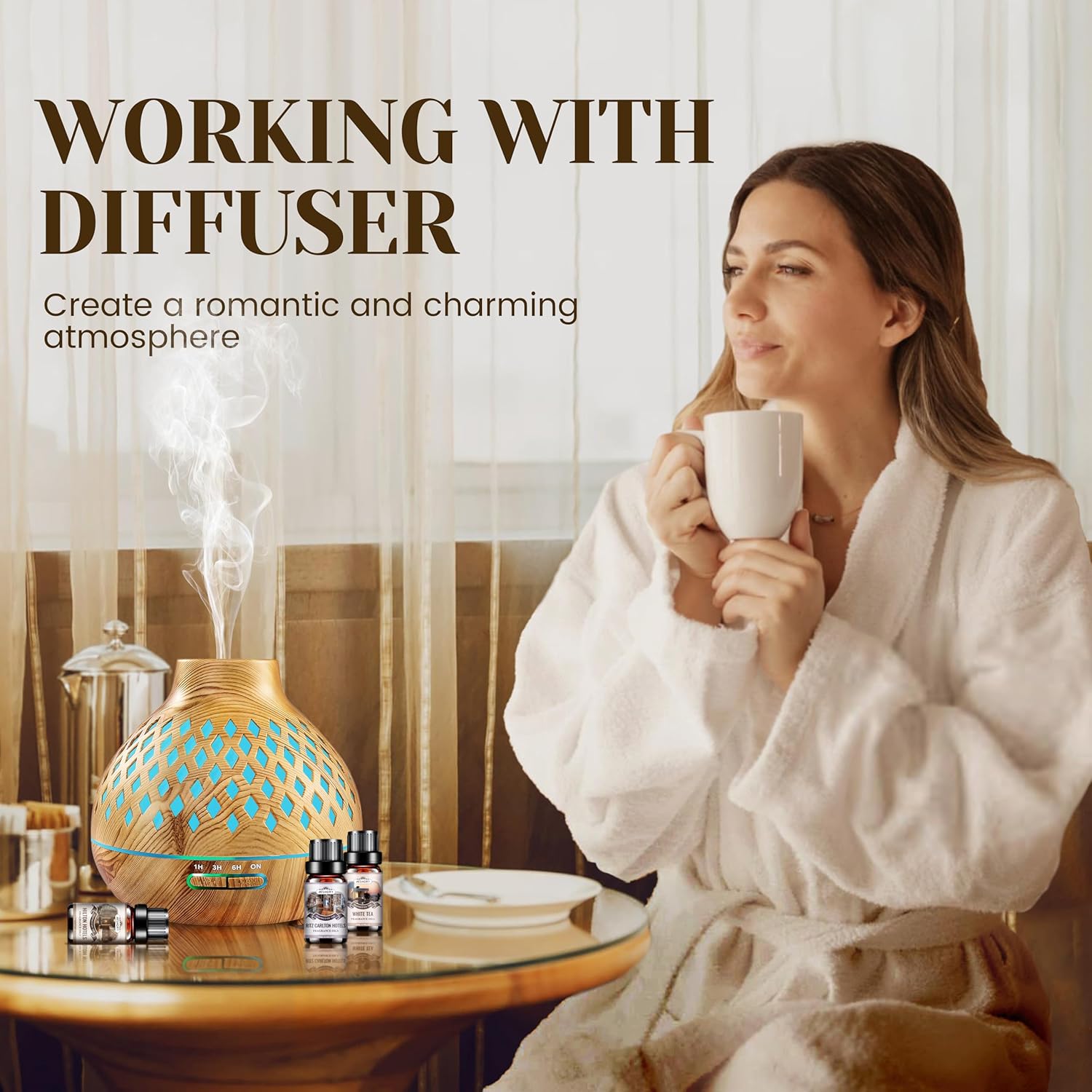 Hotel Diffuser Oil Gift Set - 6x10ml Luxury Scent Blends