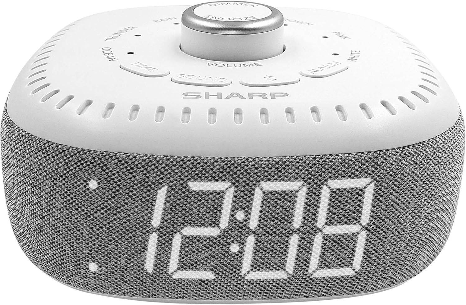 Sharp Sound Machine Alarm Clock with Bluetooth Speaker