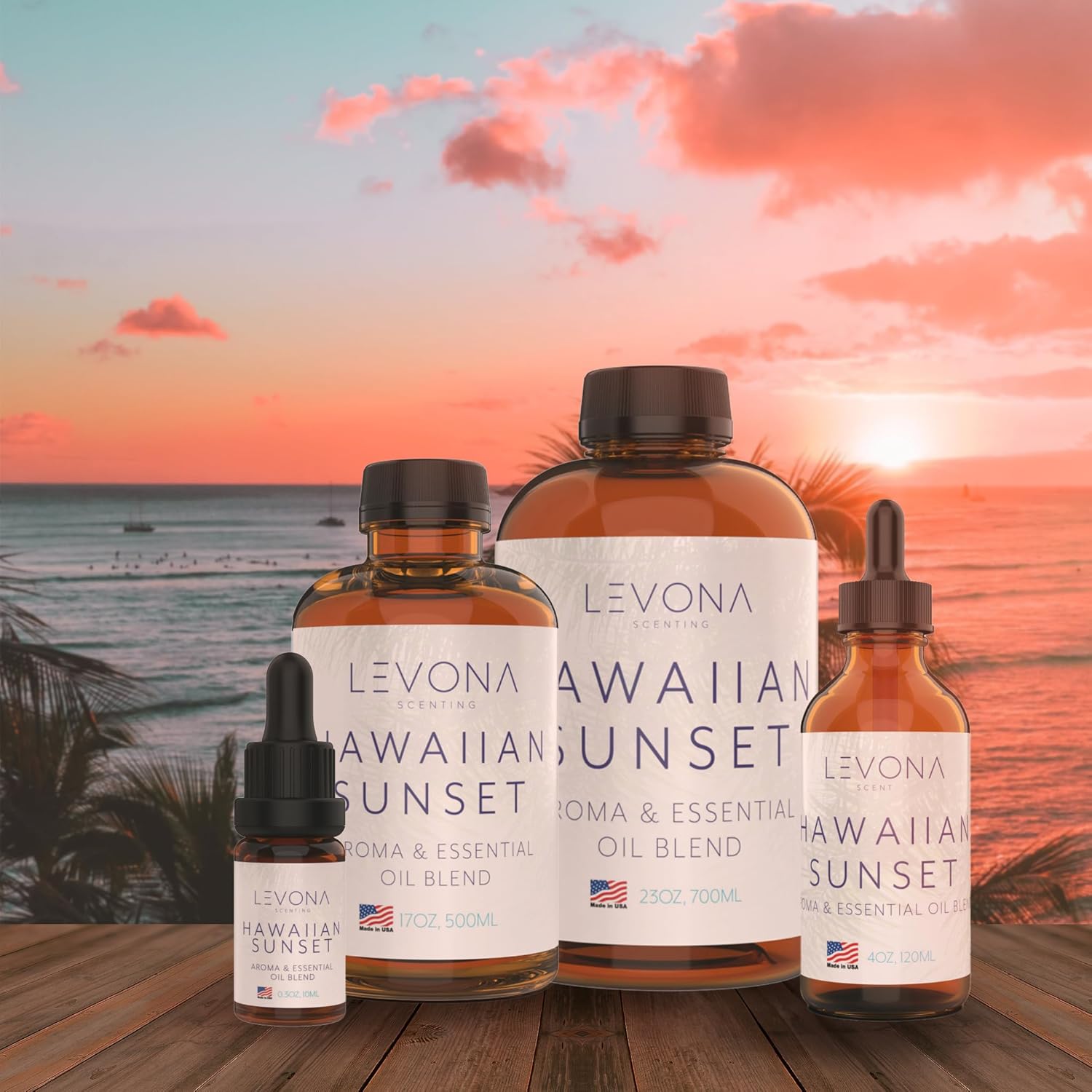 Levona Scent Hawaiian Sunset Essential Oil - 700Ml for Diffusers