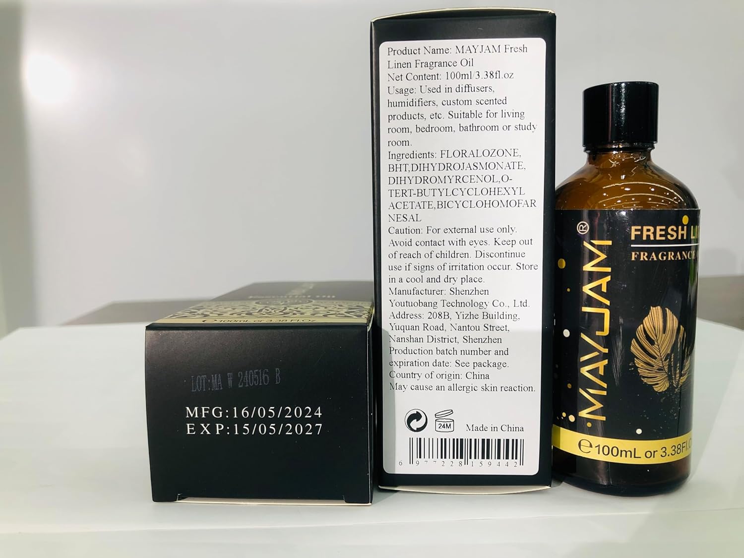 Fresh Linen Fragrance Oils 100ML with Glass Dropper