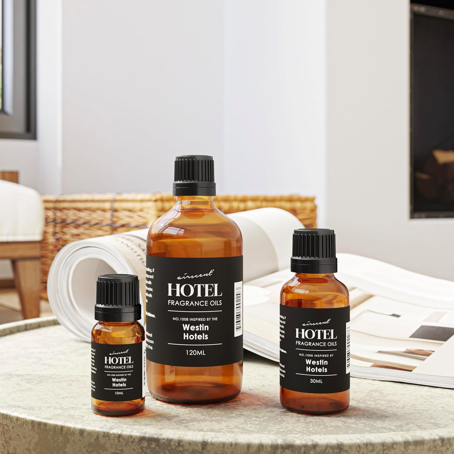 Air-Scent Hotel Diffuser Oil - 30 mL Glass Dropper Bottle