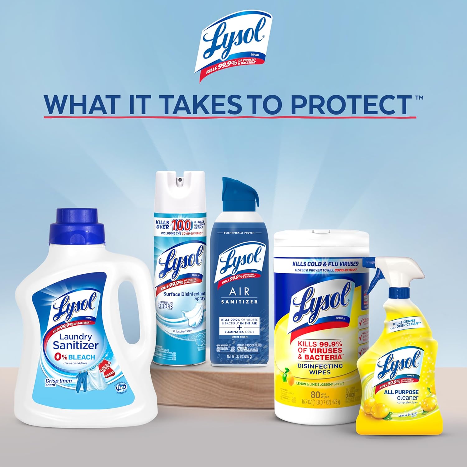Lysol Air Sanitizer Spray with Lavender Sky Scent 10 oz Pack of 3